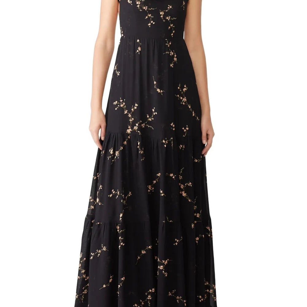 Reformation Black Floral Maxi Dress - Picture 2 of 8
